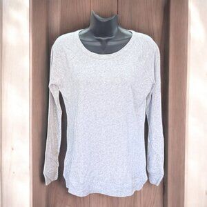 Chaser Long Sleeve Grey Tee Shirt Size Medium